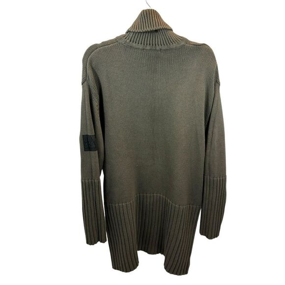 Ladies marithe francois girbaud Green Thick Knit Turtleneck Sweater Dress XXL - Picture 6 of 16